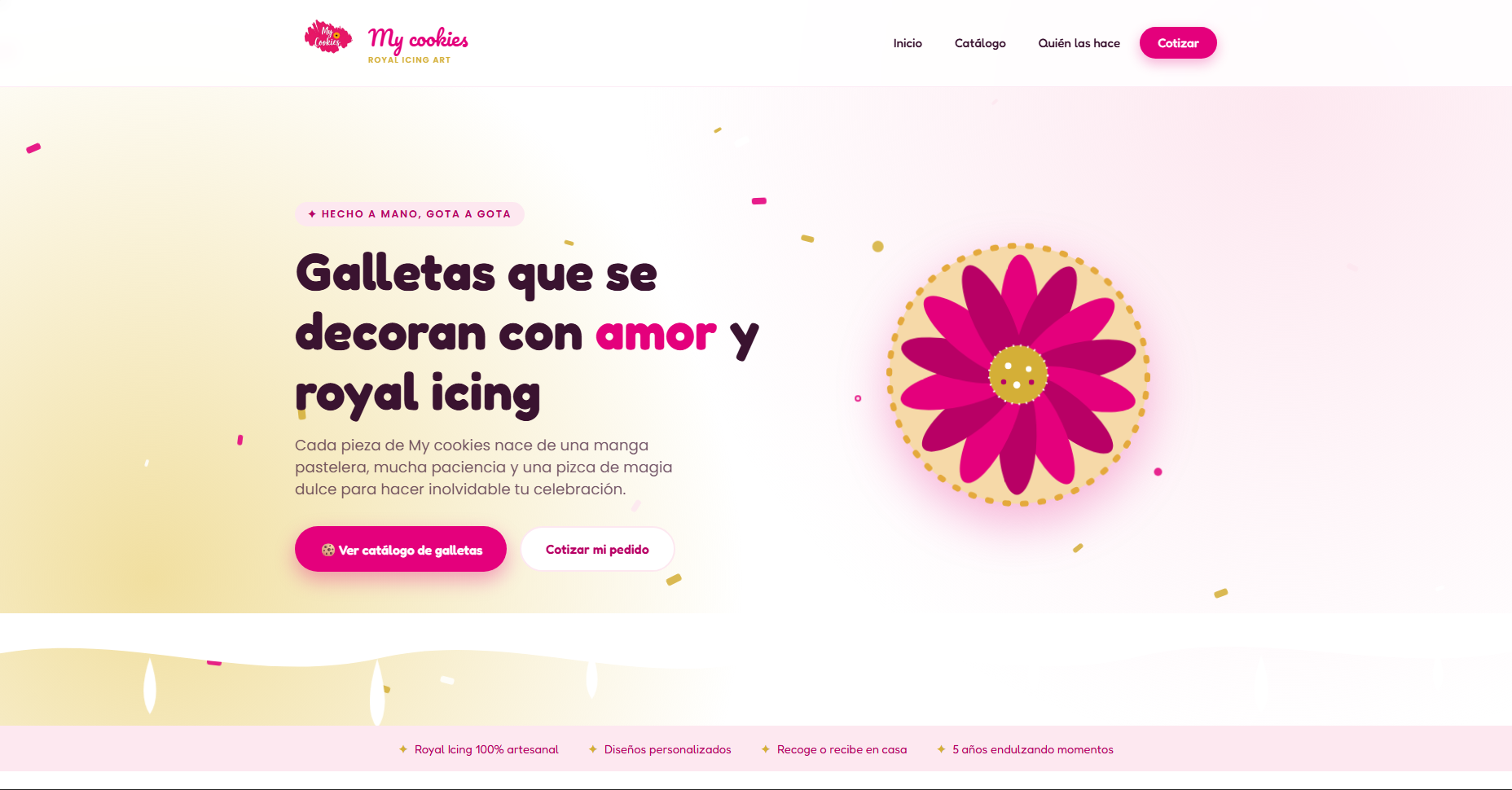 Preview My Cookies Hero Page